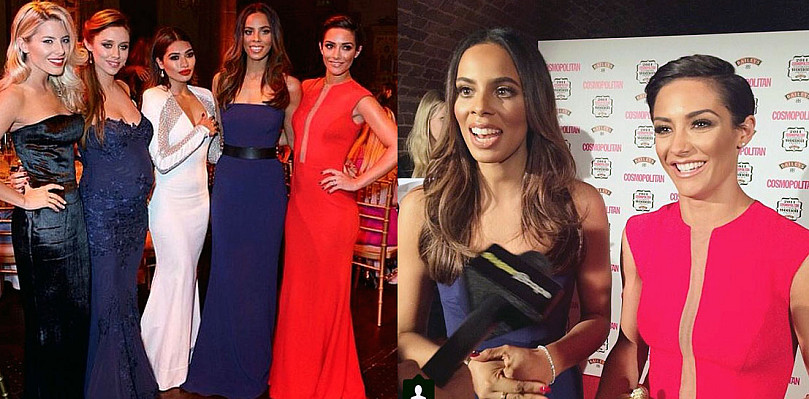 Rochelle Humes & Frankie Sandford wear Suzanne Neville to the Cosmopolitan Awards 2014